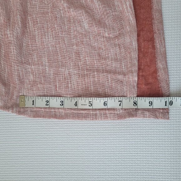 Very J Tunic Oversized Women's Medium Cowl Neck Pink Rust Women's Lagenlook - Picture 9 of 13